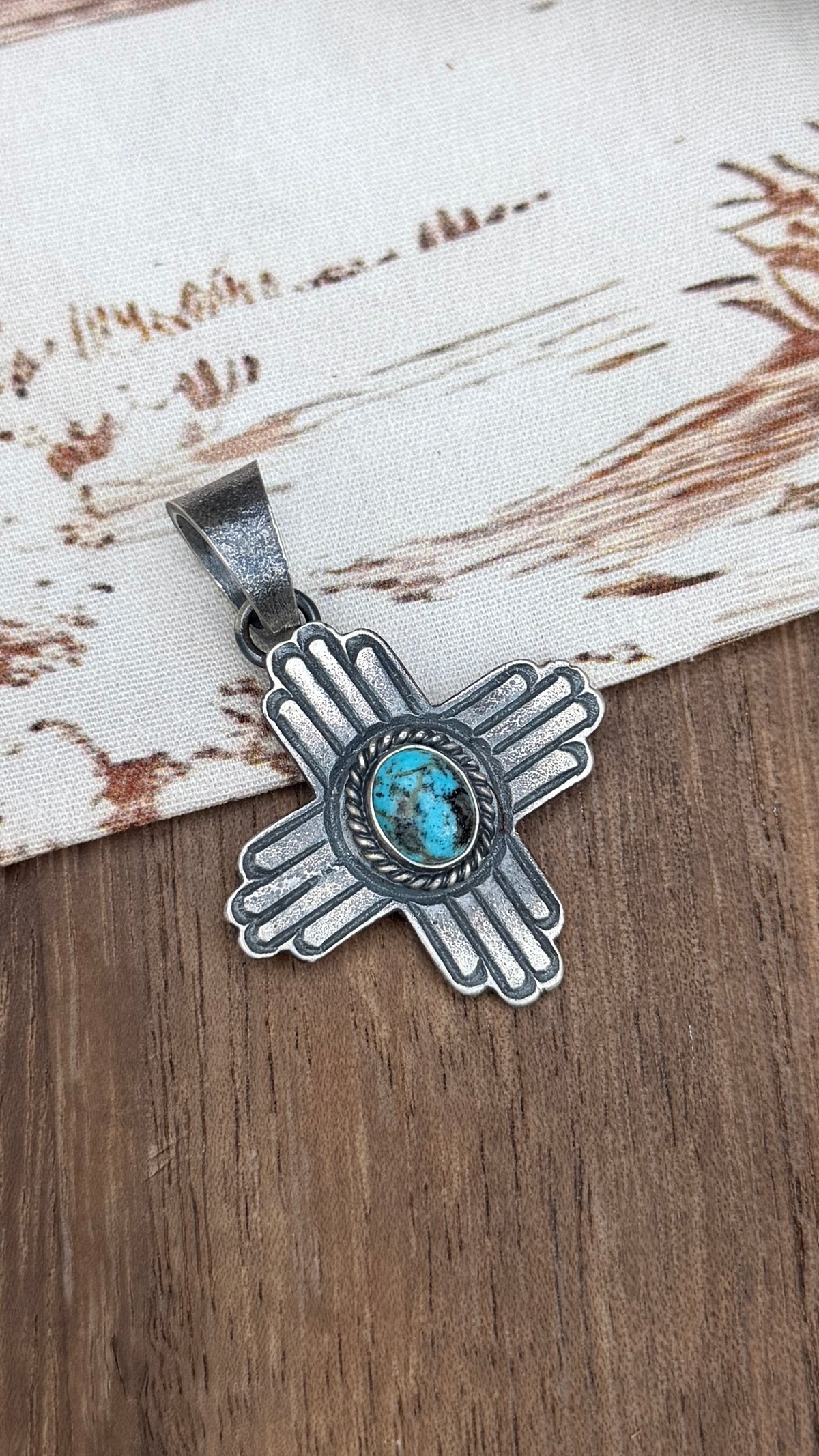 Kevin Billah Stella Turquoise Zia Pendant