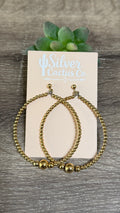 gold filled pearl hoops