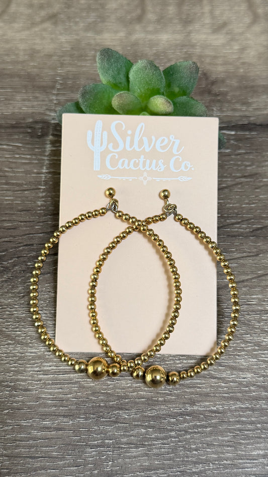 gold filled pearl hoops