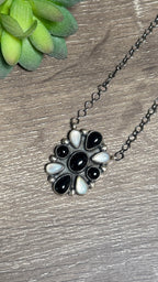 Sharon Francisco Mother of pearl & Onyx cluster
