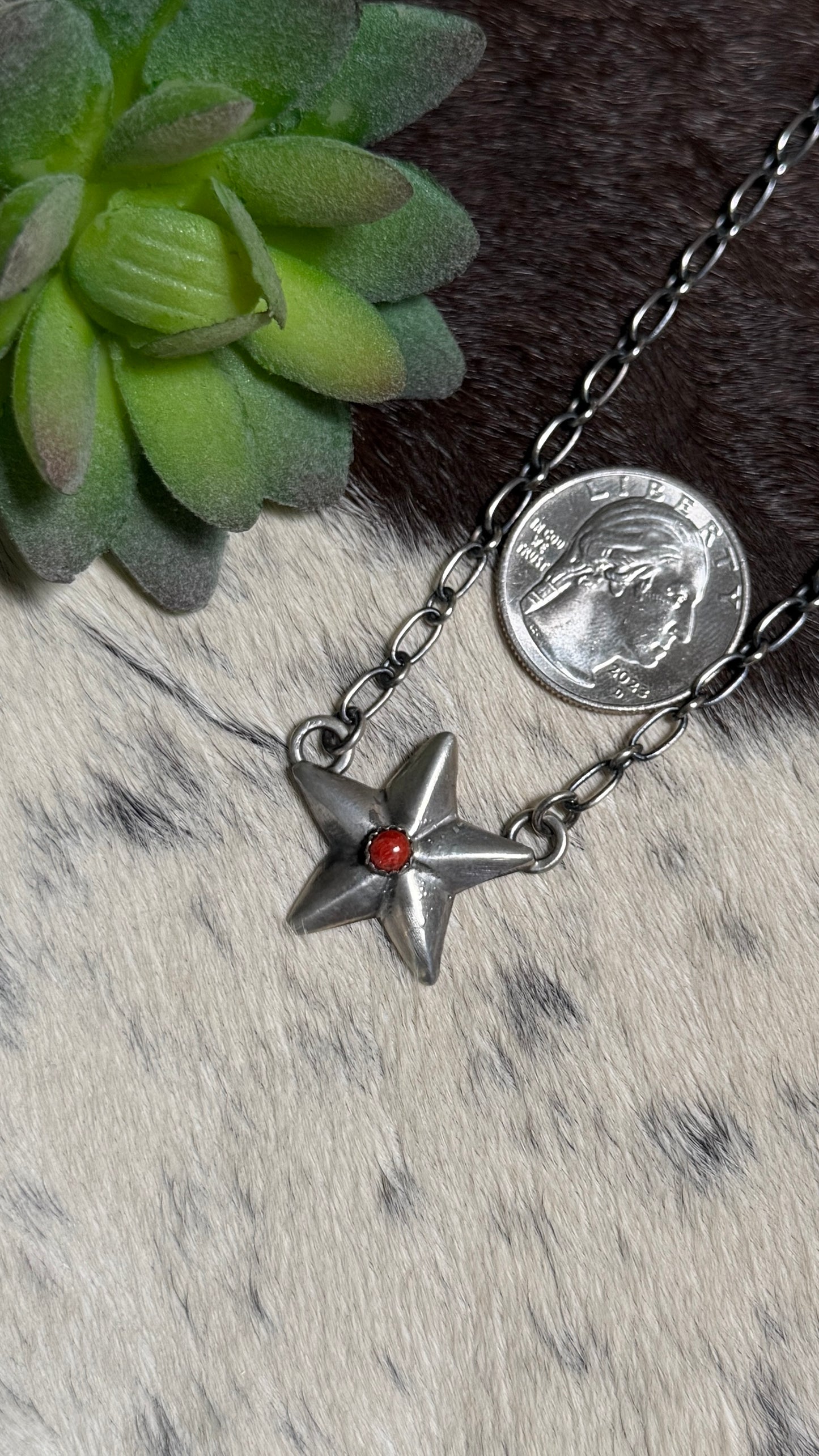 Leroy James Spiny star necklace
