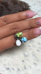 Mixed stone ring size 5.5