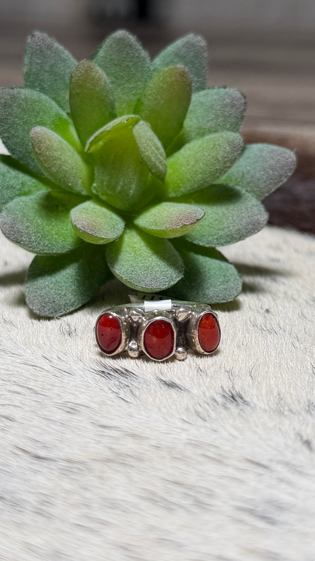 Harris Largo Red coral ring size 6