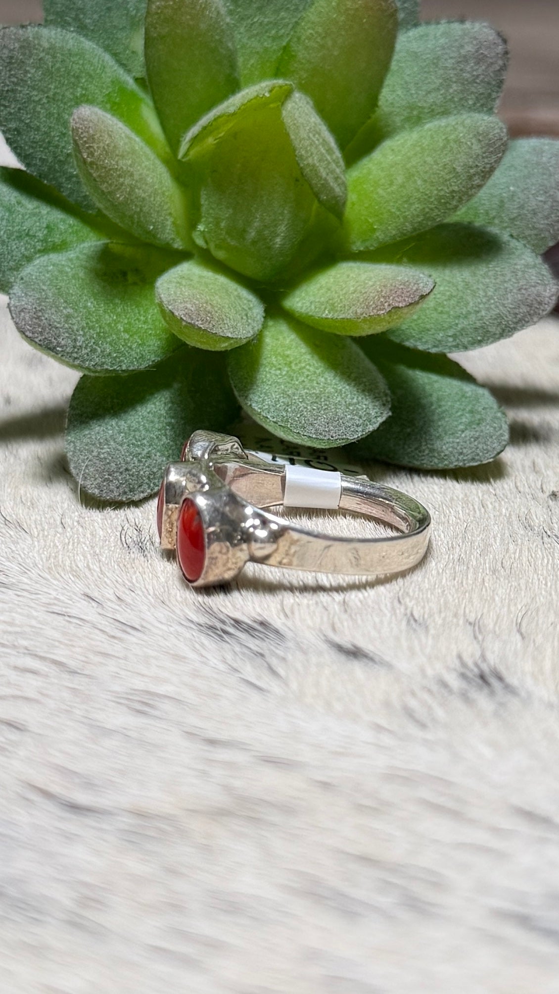 Harris Largo Red coral ring size 6