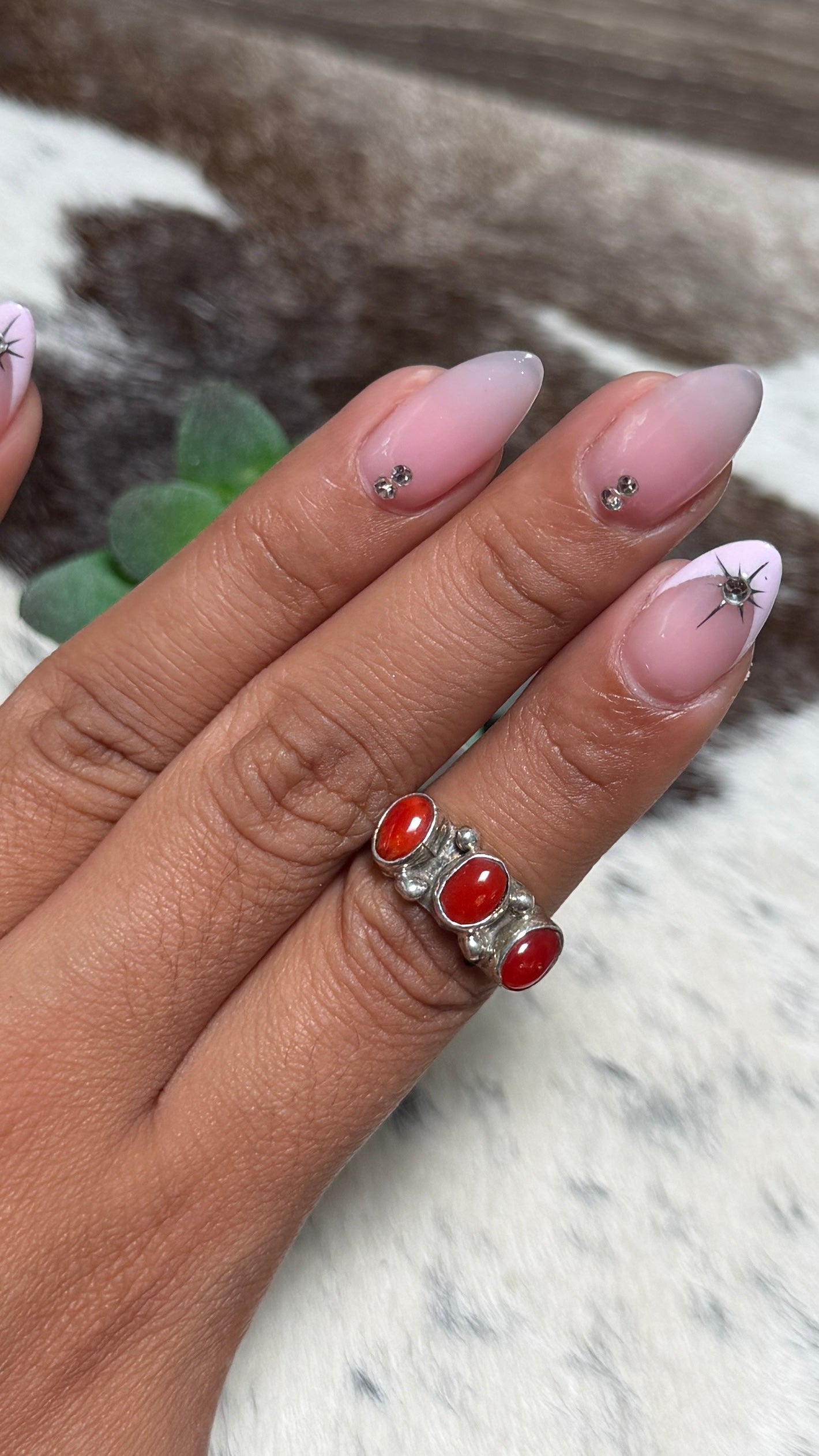 Harris Largo Red coral ring size 6