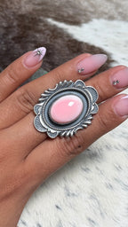 Chimney Butte pink conch ring size 6.5