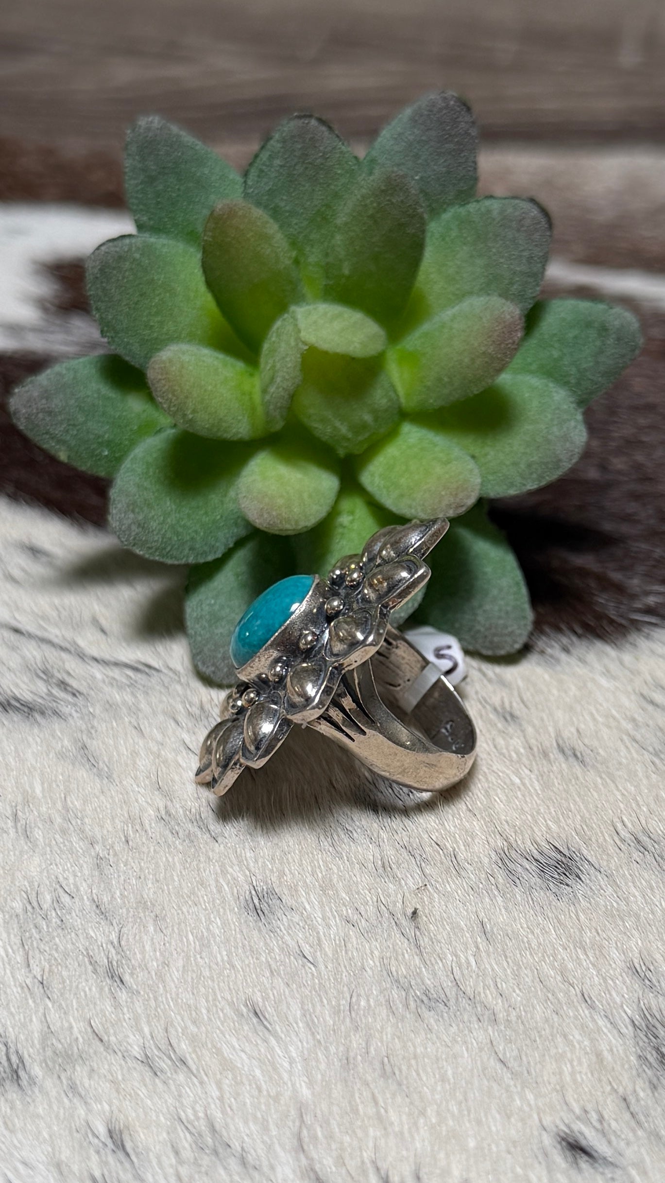Jerald Francisco TQ sunflower ring size 6.5