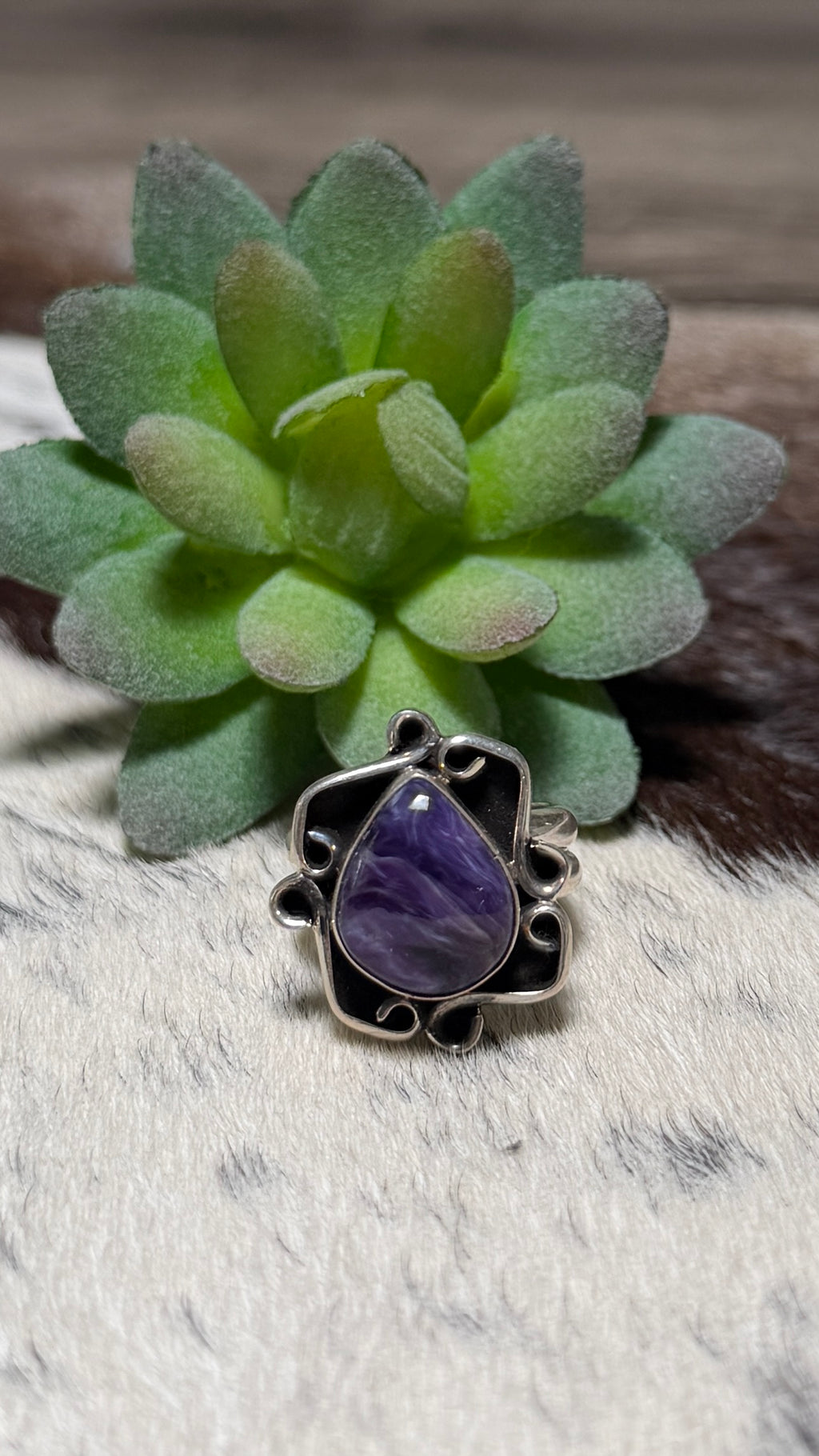 Medru Charoite ring size 6.5