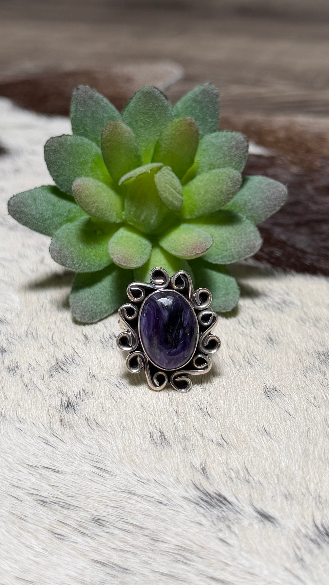 Medru Charoite ring size 6.5