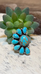 Marcella James TQ half cluster ring size 7.5