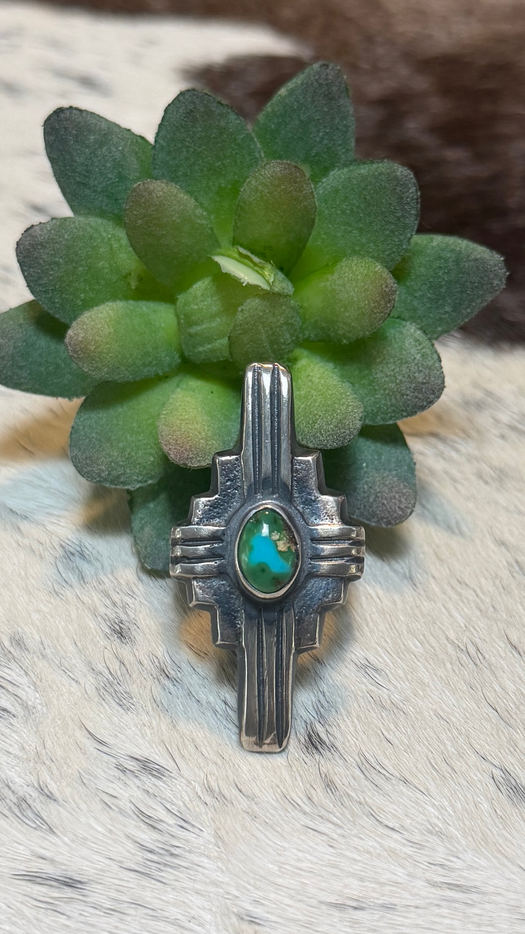 Chimney Butte Sonoran cross ring size 7.5