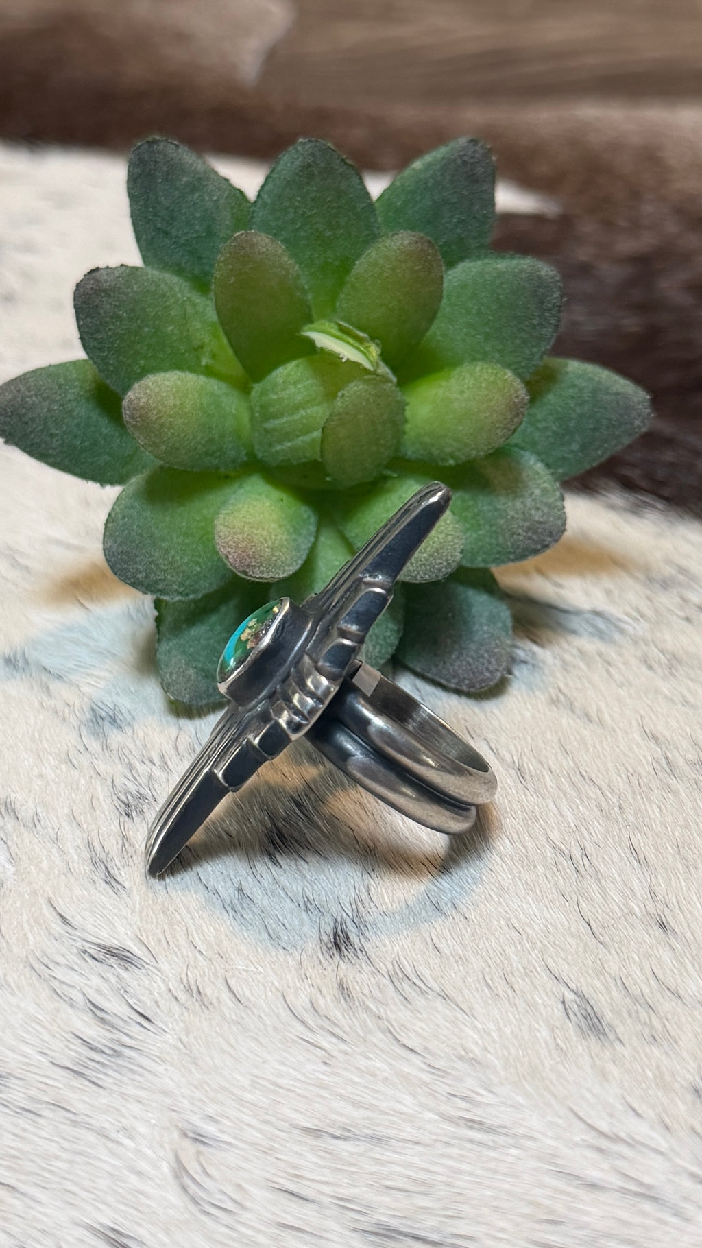 Chimney Butte Sonoran cross ring size 7.5
