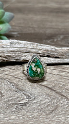Sonoran Gold Tear Drop Ring, Size 7