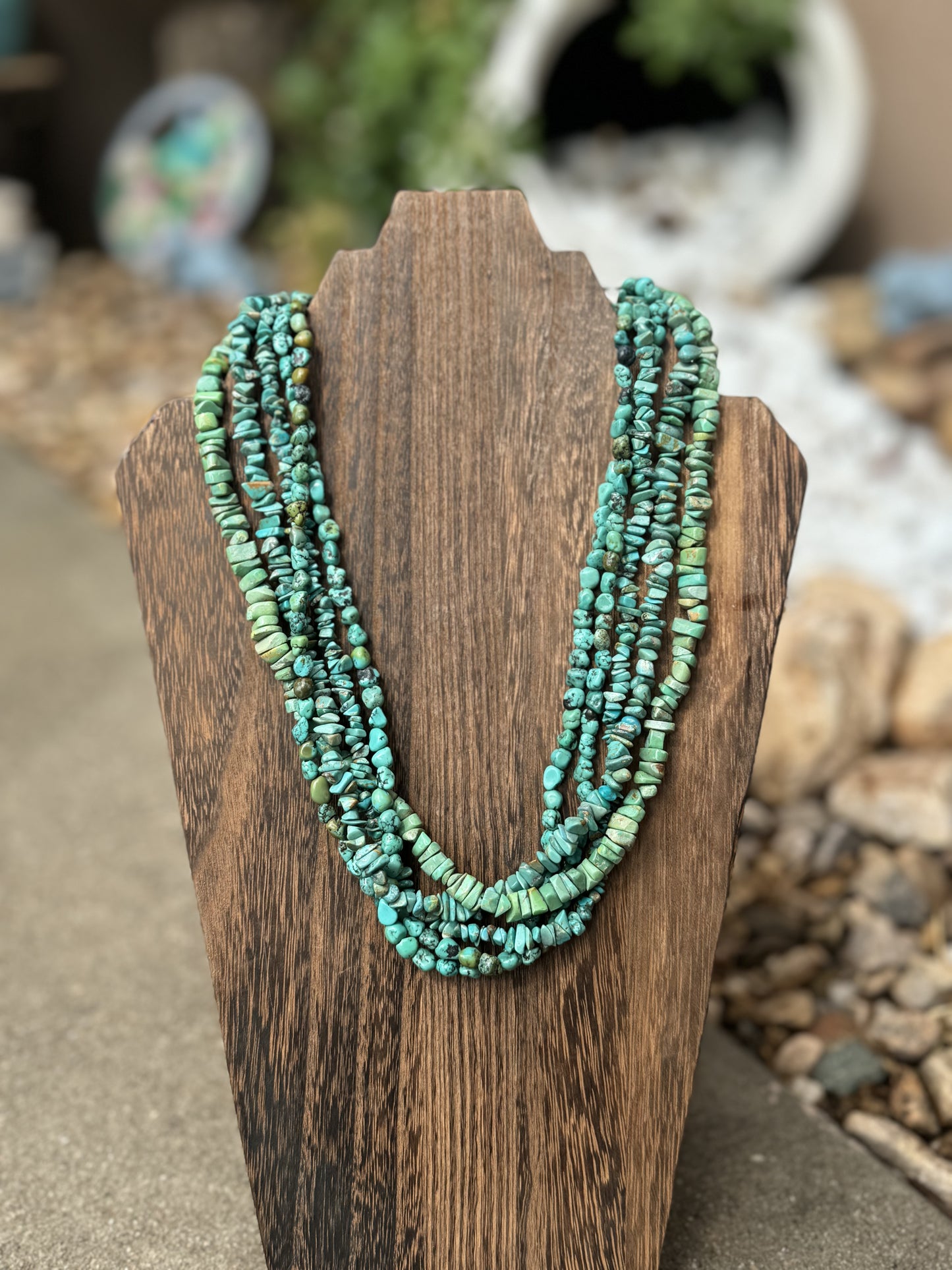 5 strand turquoise necklace