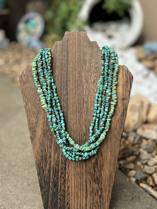 5 strand turquoise necklace