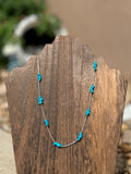 Liquid silver Sleeping beauty necklace