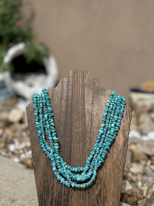 5 strand turquoise necklace