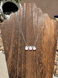 Pink Conch Bar Necklace