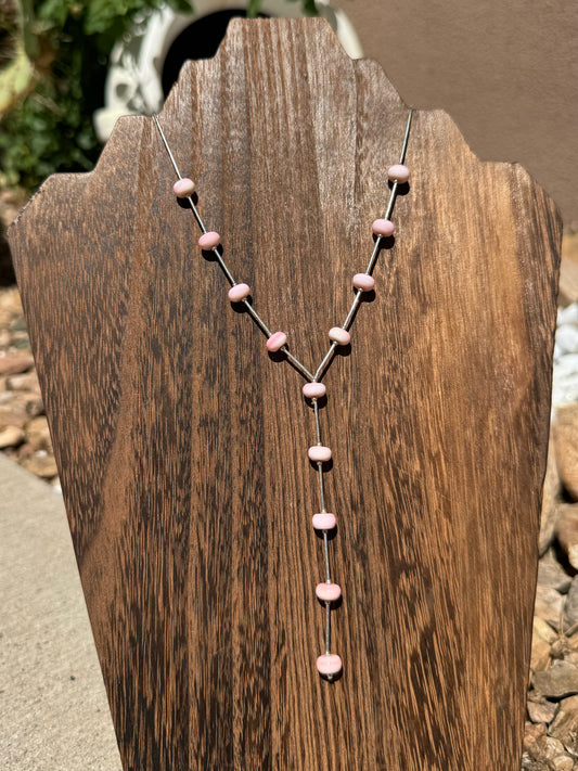 Pink Conch lariat