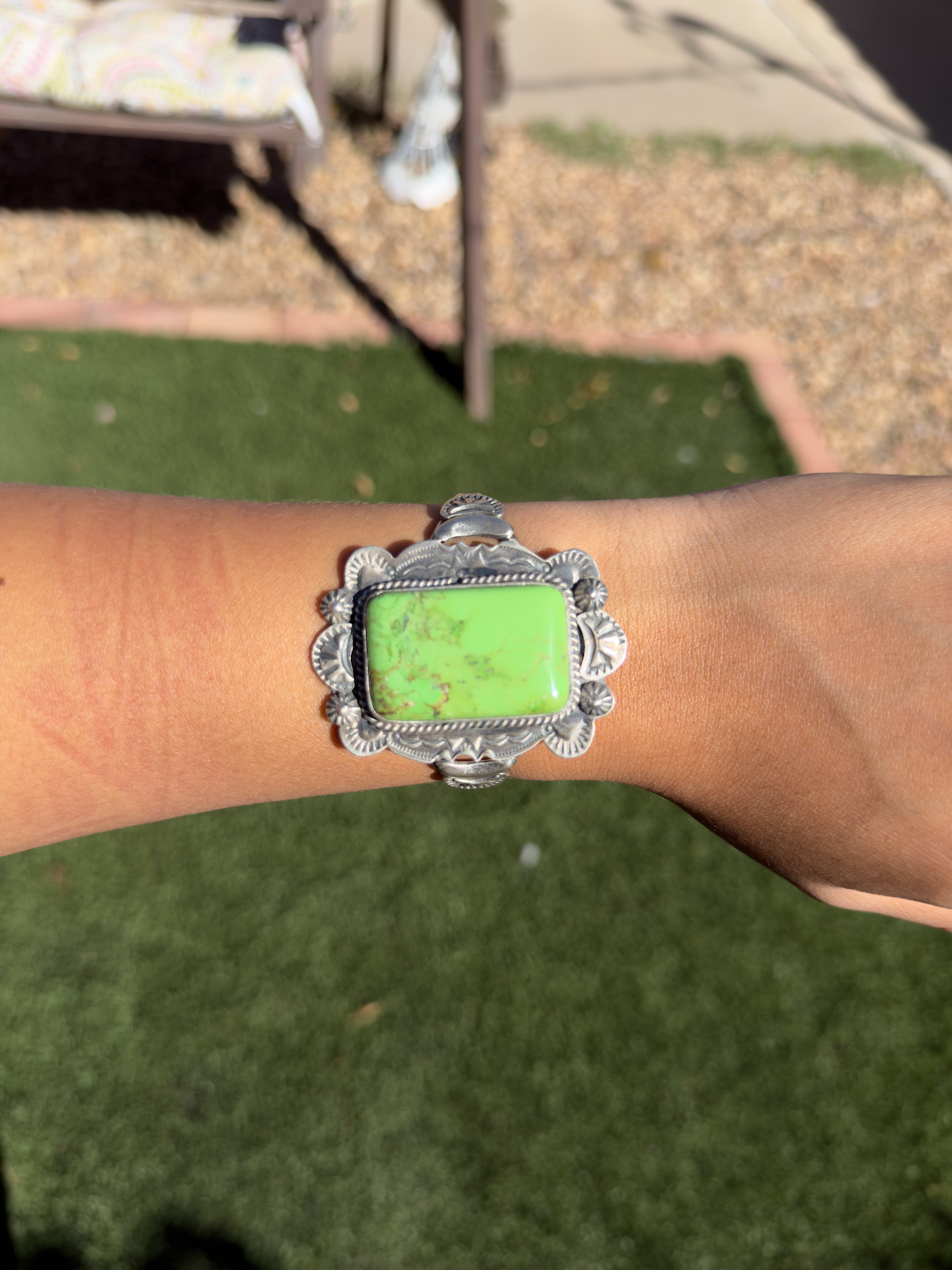 Gaspeite cuff