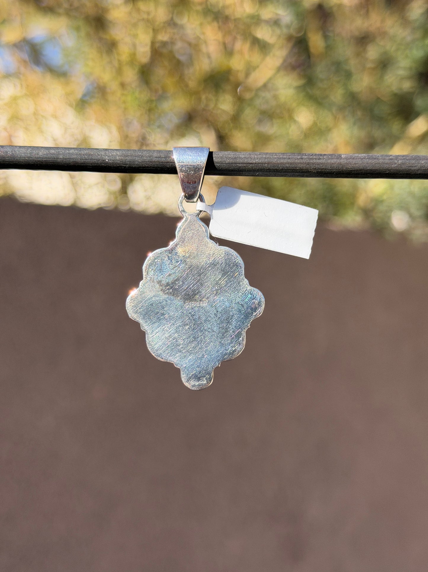 Pink Conch cluster pendant