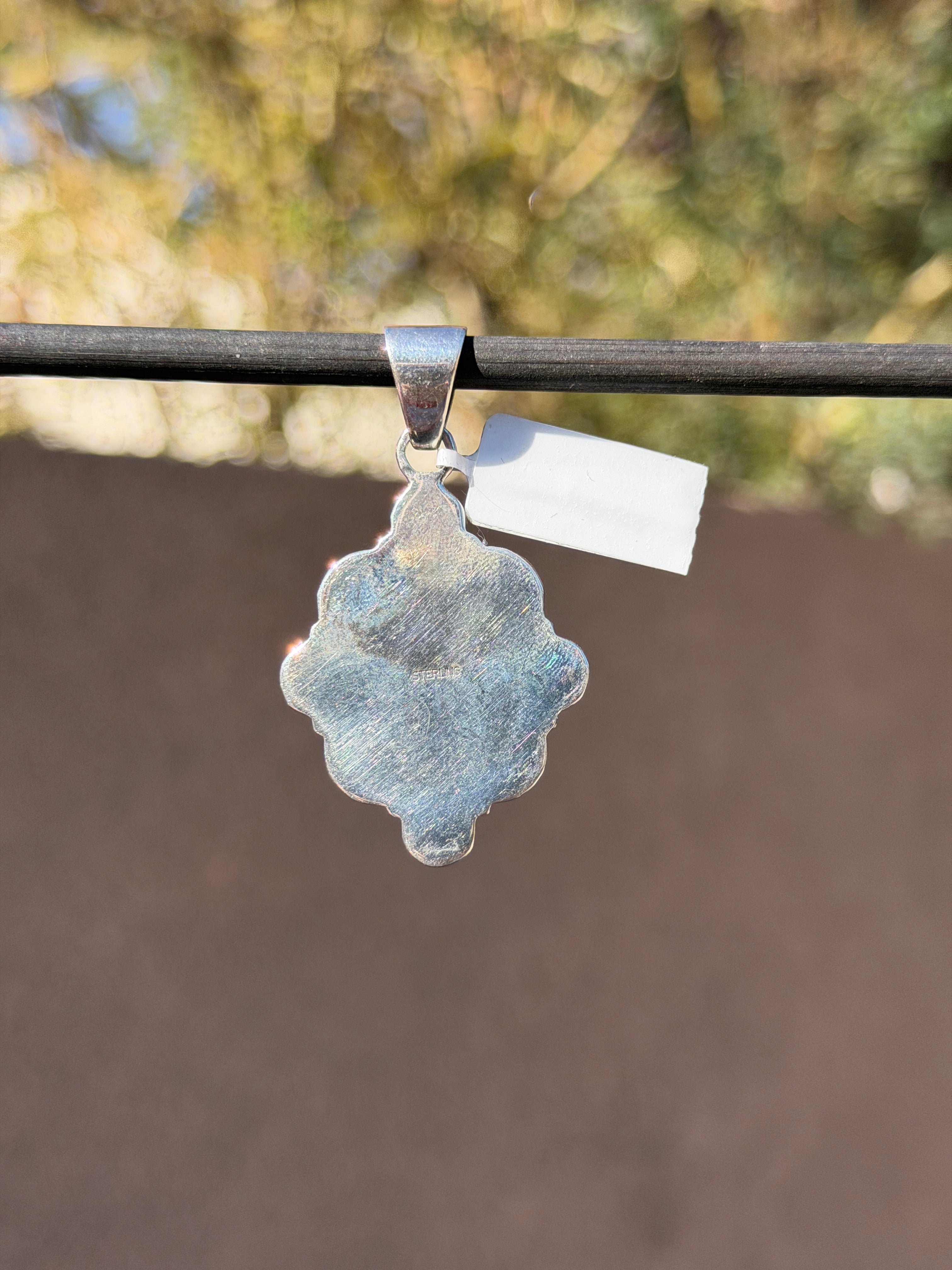 Pink Conch cluster pendant