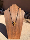 Tigers Eye Cross Bar Necklace