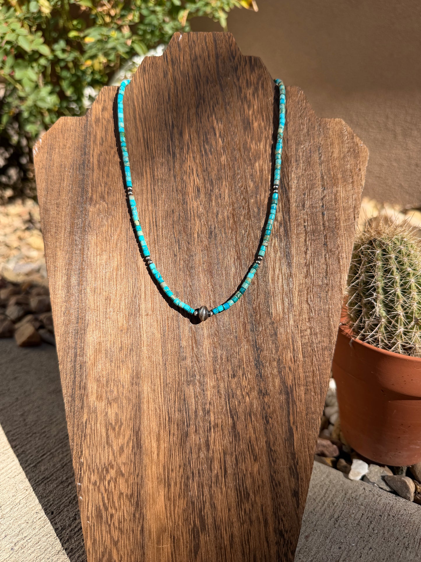 Turquoise & Saucer necklace