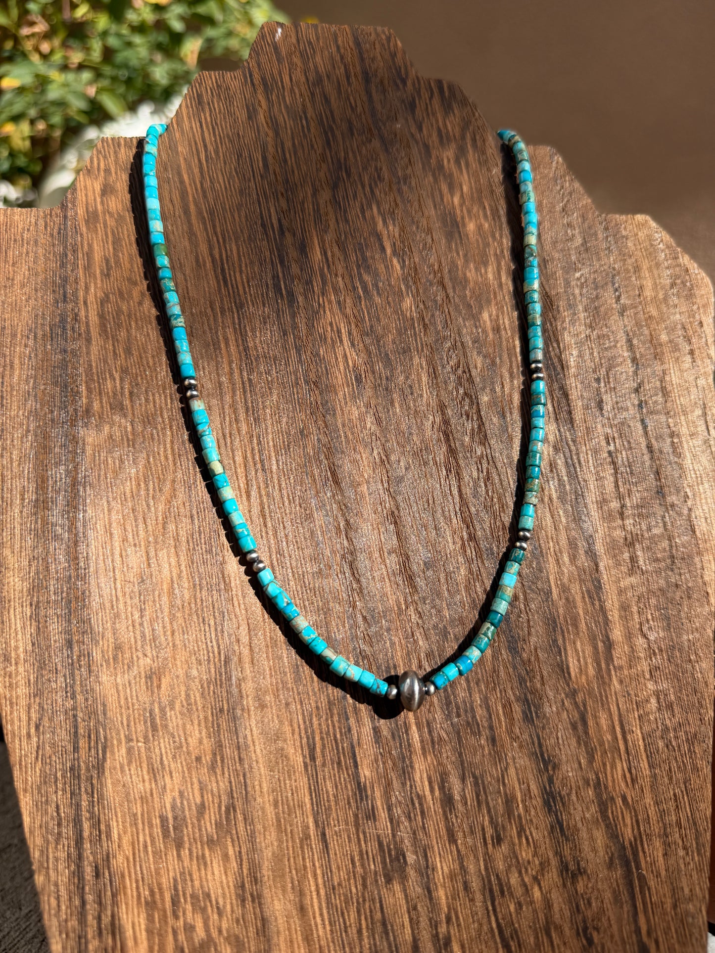 Turquoise & Saucer necklace