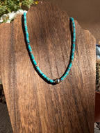 Heishi TQ necklace with pearls