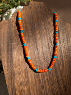 Orange spiny & Sleeping beauty necklace