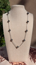 Liquid Silver Saucer Necklace