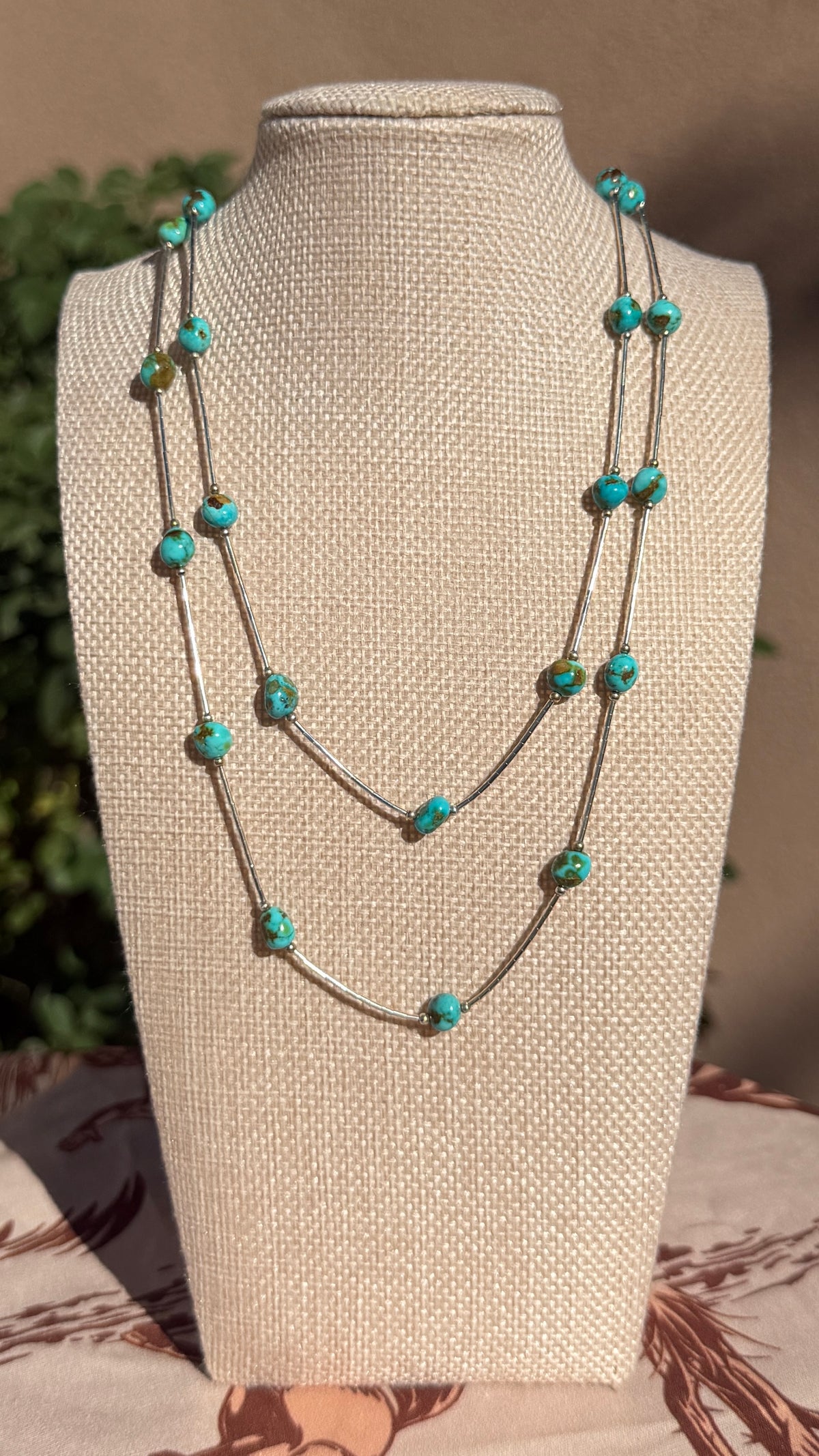 Sonoran Gold Nugget & Liquid Silver Necklace