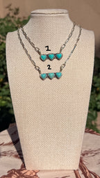 Kingman Heart Bar Necklace