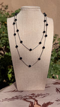 Black Onyx & Liquid Silver Necklace