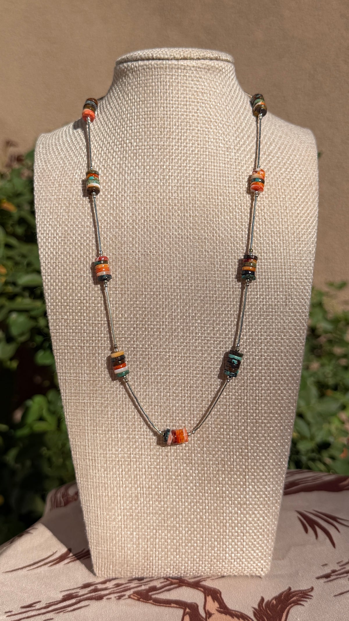 Liquid Silver Fruity Pebbles Necklace