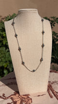 Liquid Silver & Pearl Necklace