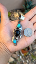 Chimney Butte Black Onyx & Kingman pendant