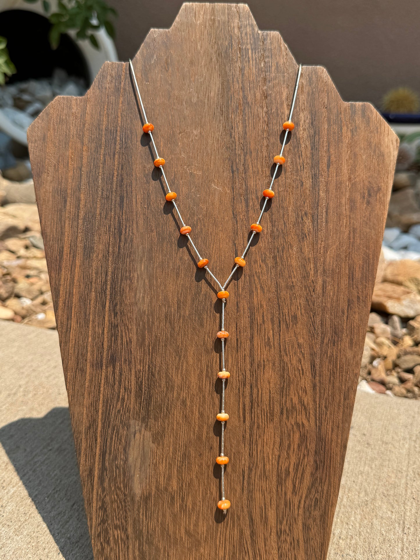 Orange Spiny lariat