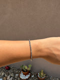 Silver pearl bracelet