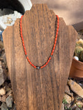 Red Coral & Silver saucer