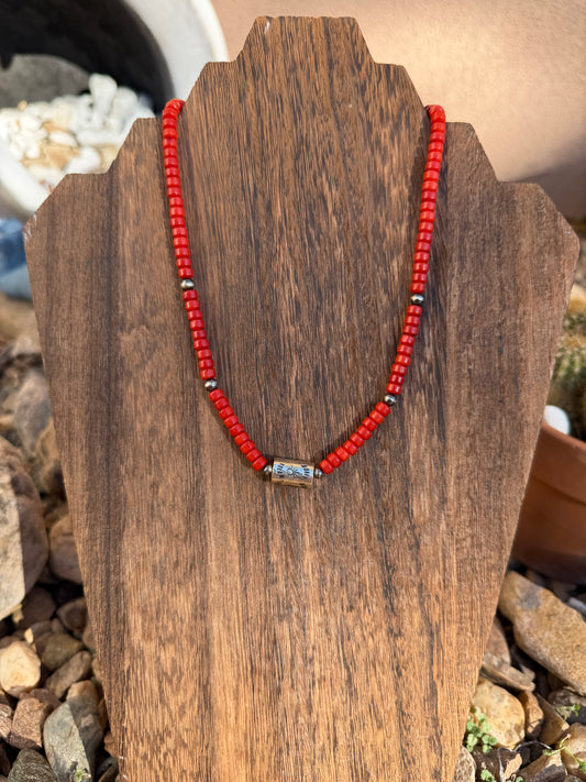 Coral & Silver Barrel