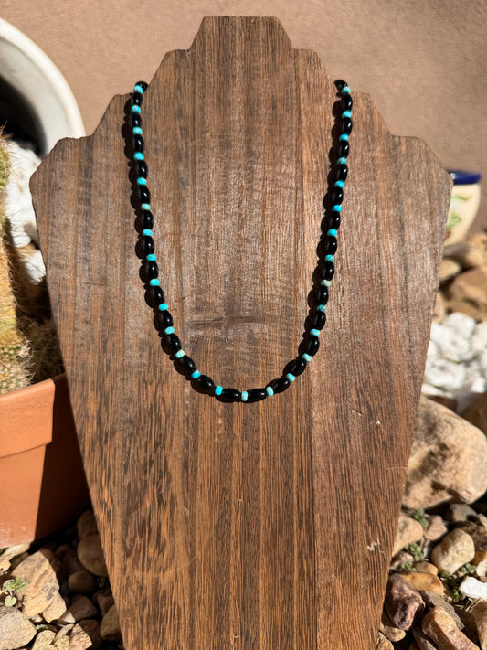 Black onyx & turquoise