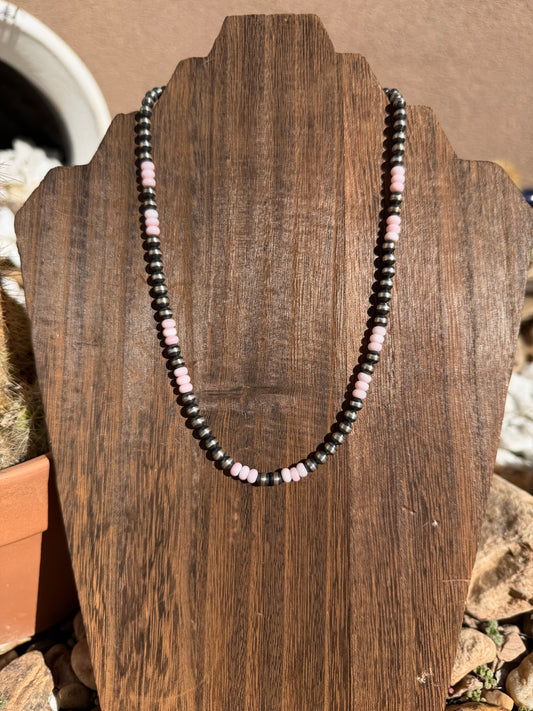 Pearls & pink stacker