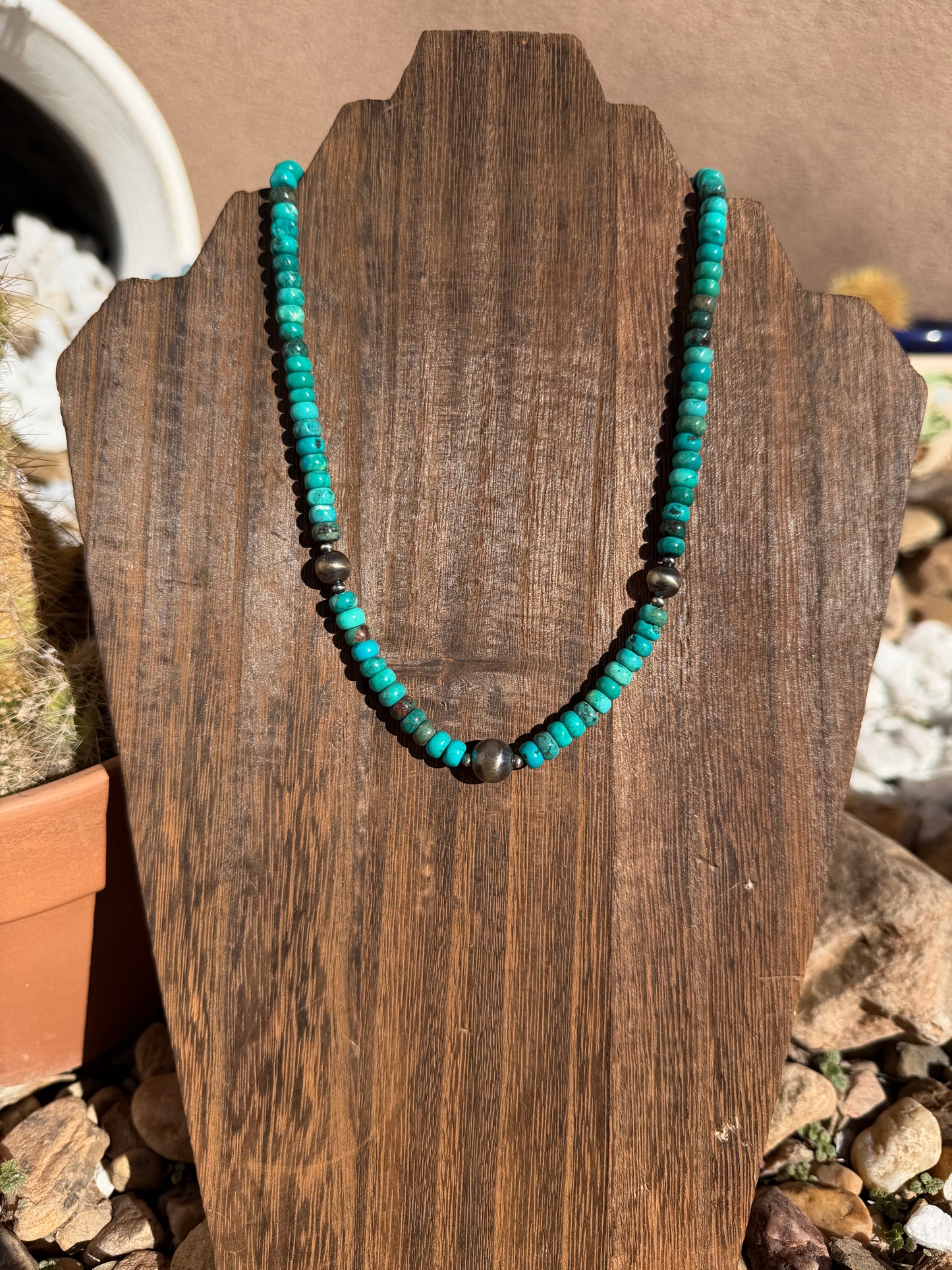 Turquoise & Silver stacker