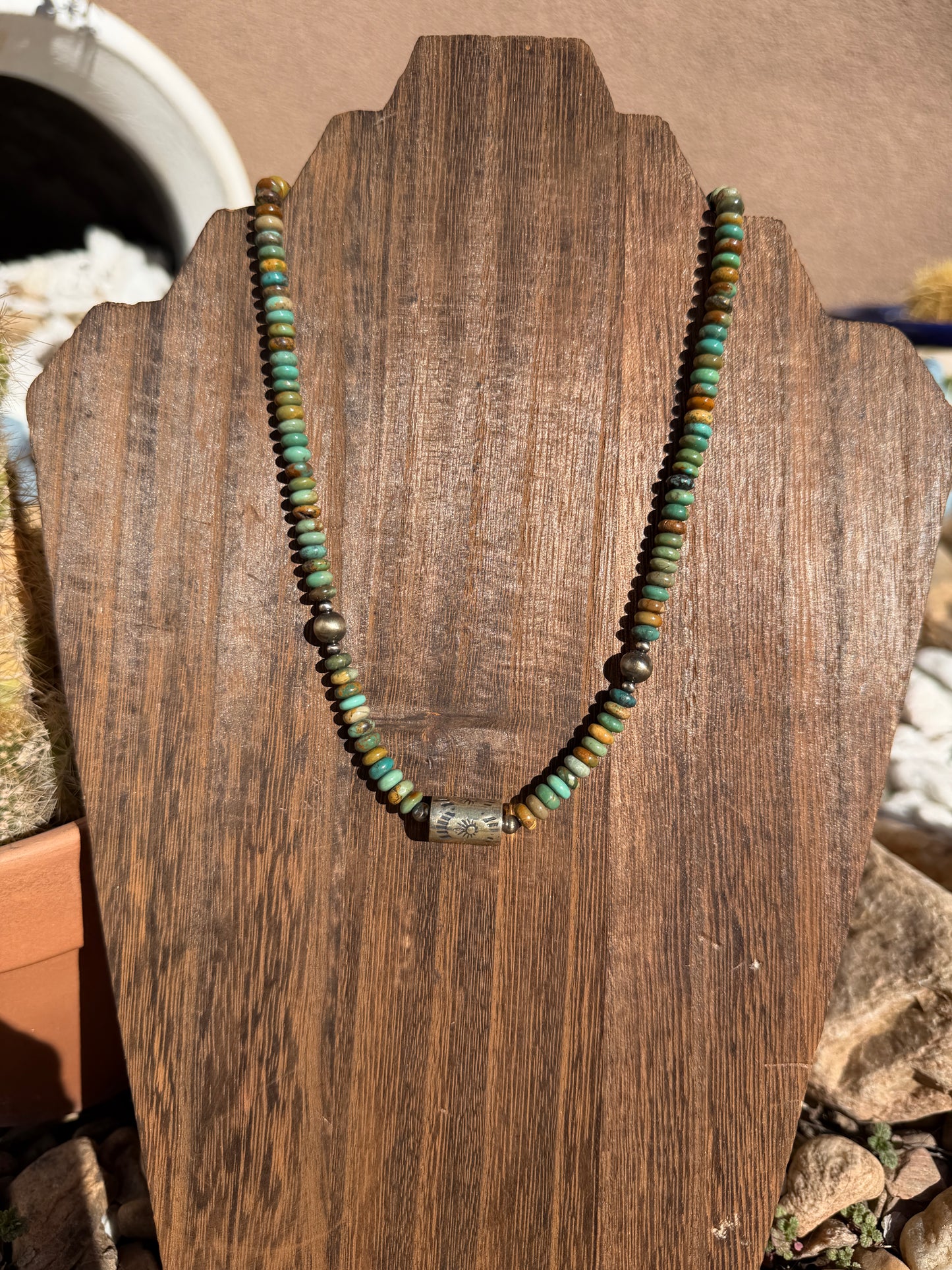 Turquoise & barrel stacker