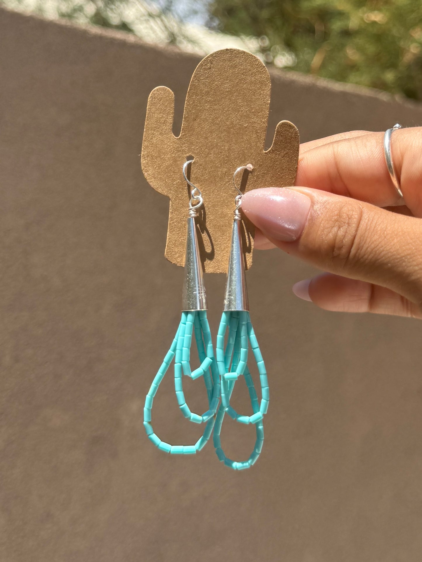 Kingman loop earrings