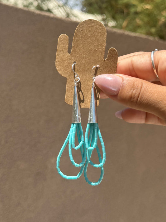 Kingman loop earrings
