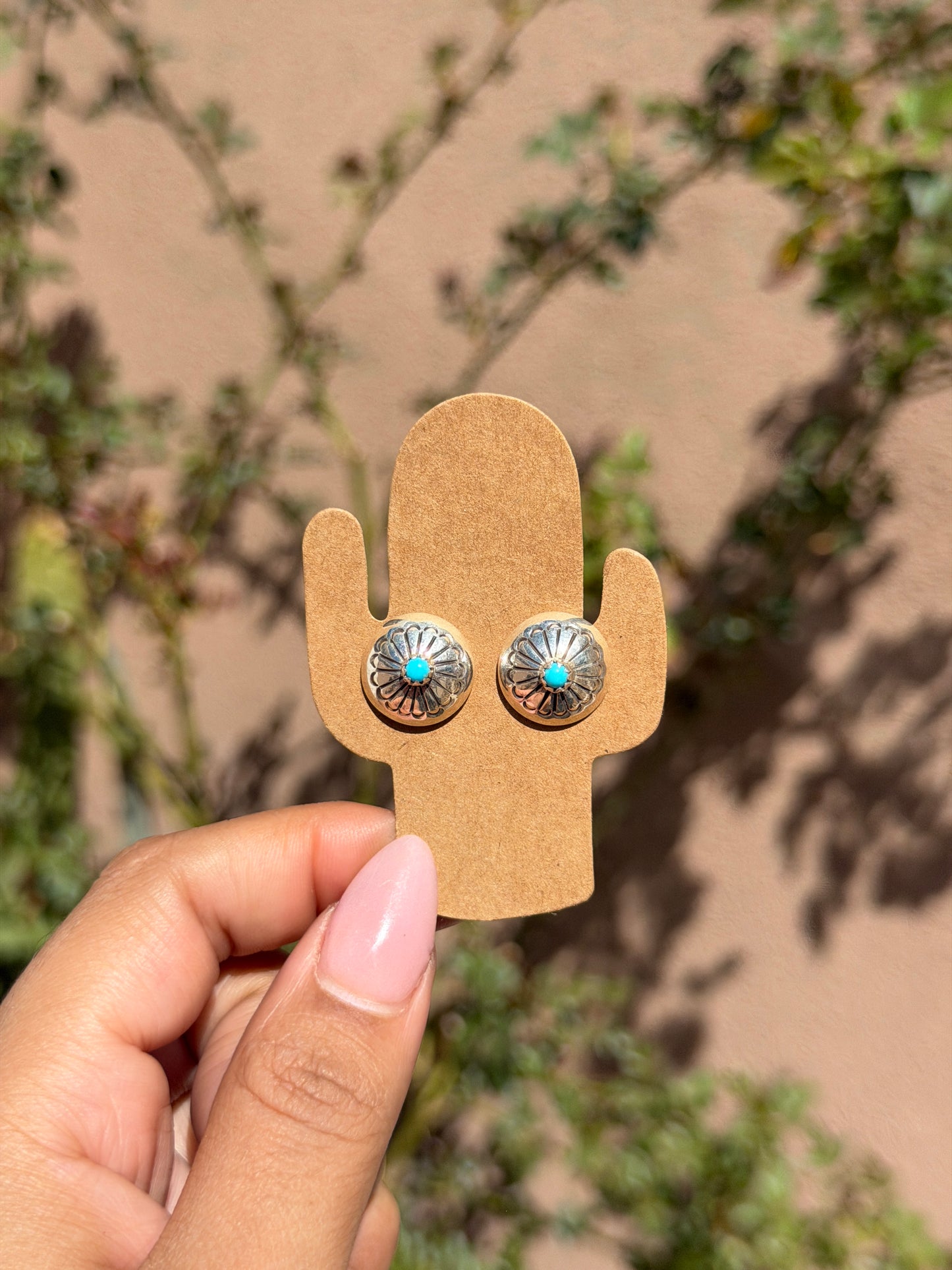 Marie Yazzie concho & TQ studs