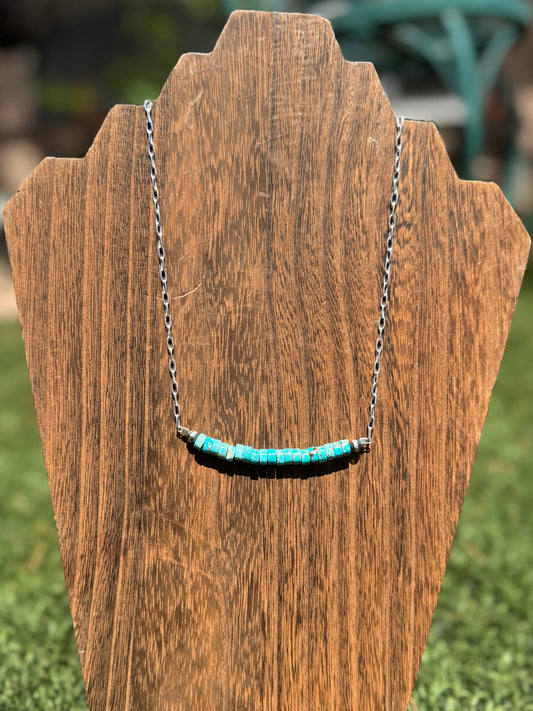 Turquoise Heishi necklace